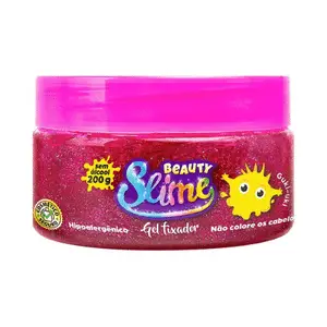 gel infantil beauty slime com glitter